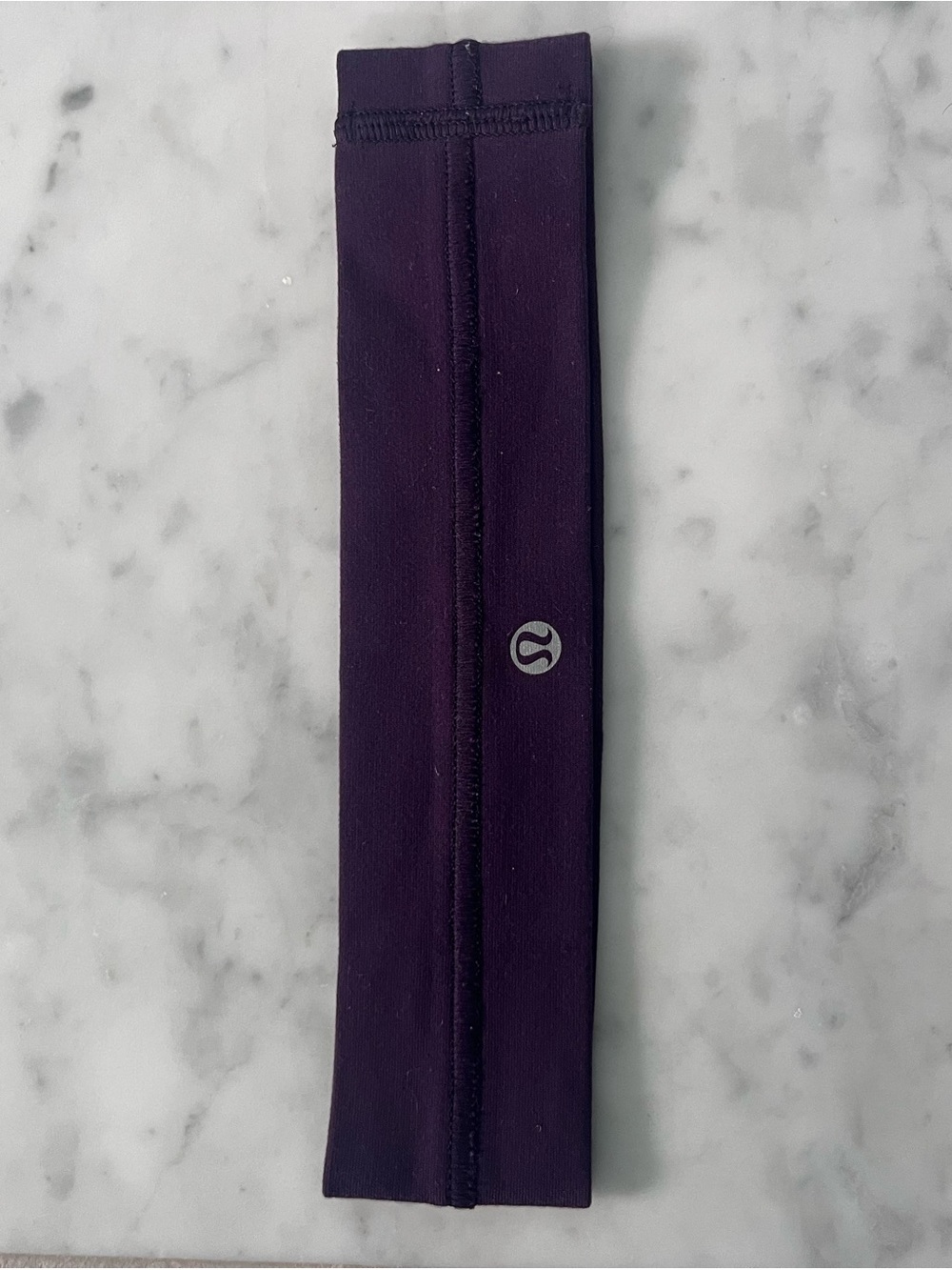 lululemon athletica Purple Reflective Logo Workout Headband